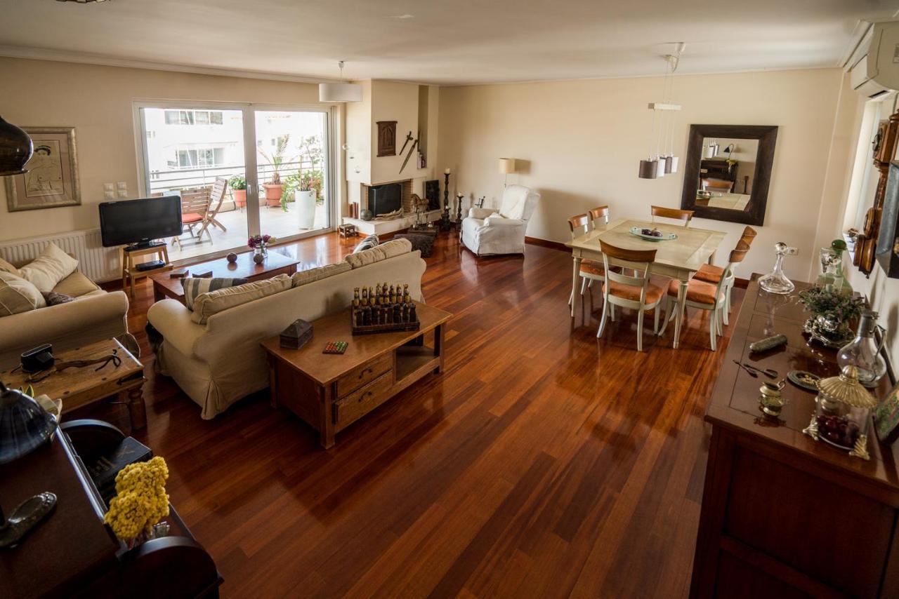 Family Getaway, Spacious And Luxurious, Sea View, Terrace, Next To Voula Beach, 20Min From Center Athena Bagian luar foto