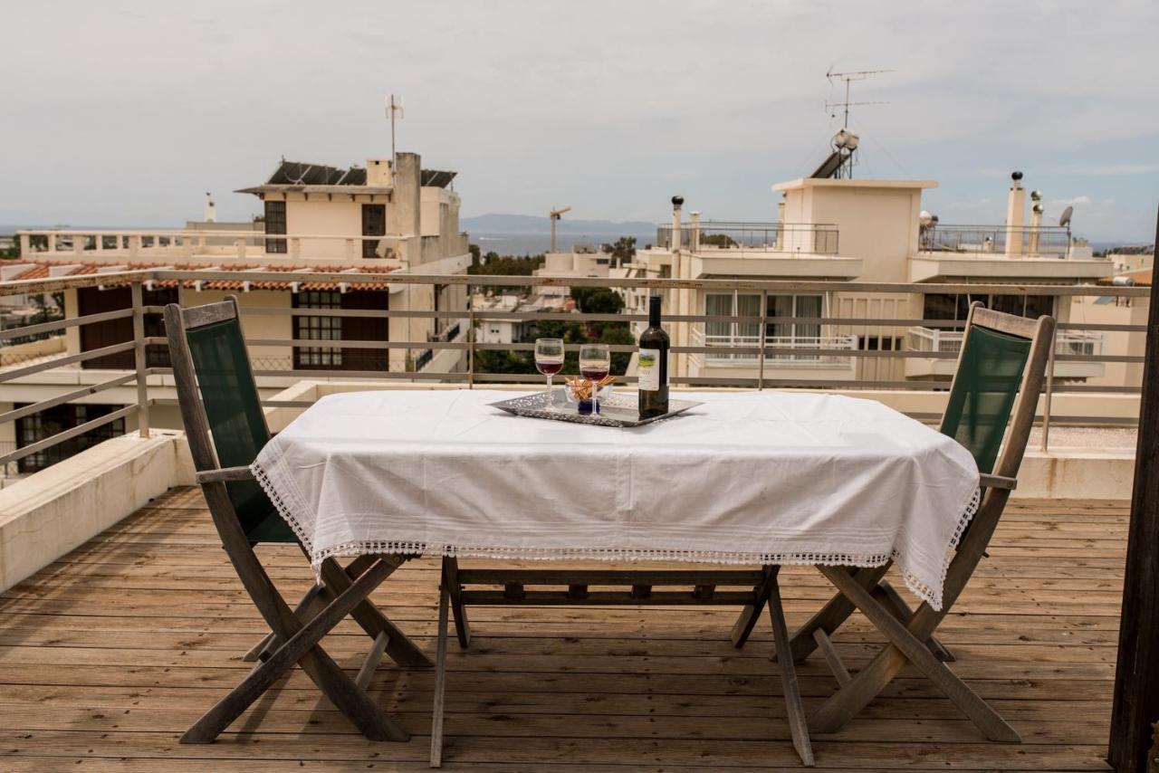 Family Getaway, Spacious And Luxurious, Sea View, Terrace, Next To Voula Beach, 20Min From Center Athena Bagian luar foto