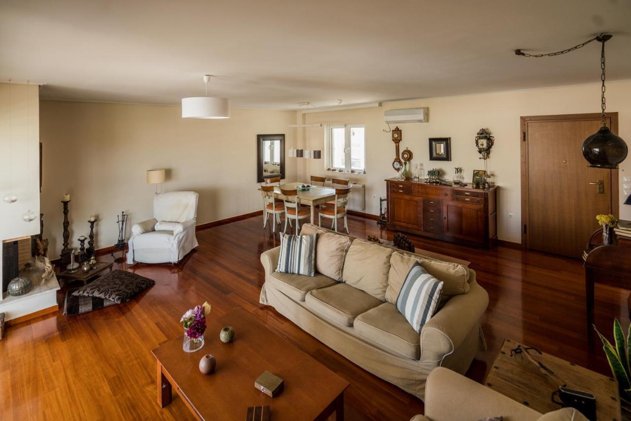 Family Getaway, Spacious And Luxurious, Sea View, Terrace, Next To Voula Beach, 20Min From Center Athena Bagian luar foto